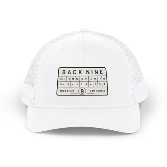 Back Nine Scorecard Hat